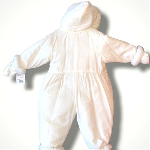 NWT Le Petit Rothschild Hooded Puffer Pram/ Bunting/ Snowsuit Baby Girls - Picture 2 of 9